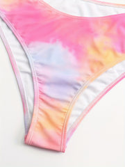 Tie Dye Print Bikini Set