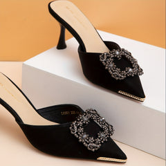 2pcs Square Shoe Clips Detachable Shoe Buckles For Wedding High Heels