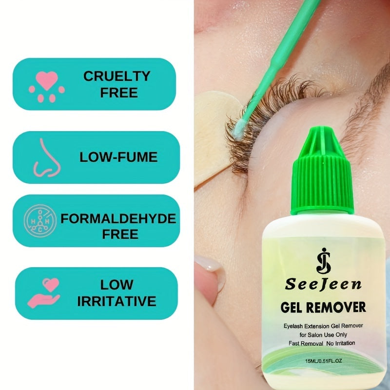 Gel Remover For Eyelash Extension Glue 15ml Lash Glue Clear Gel Remover