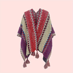 Boho Tassel Shawl Blanket Scarf Wrap Cape Windproof Poncho