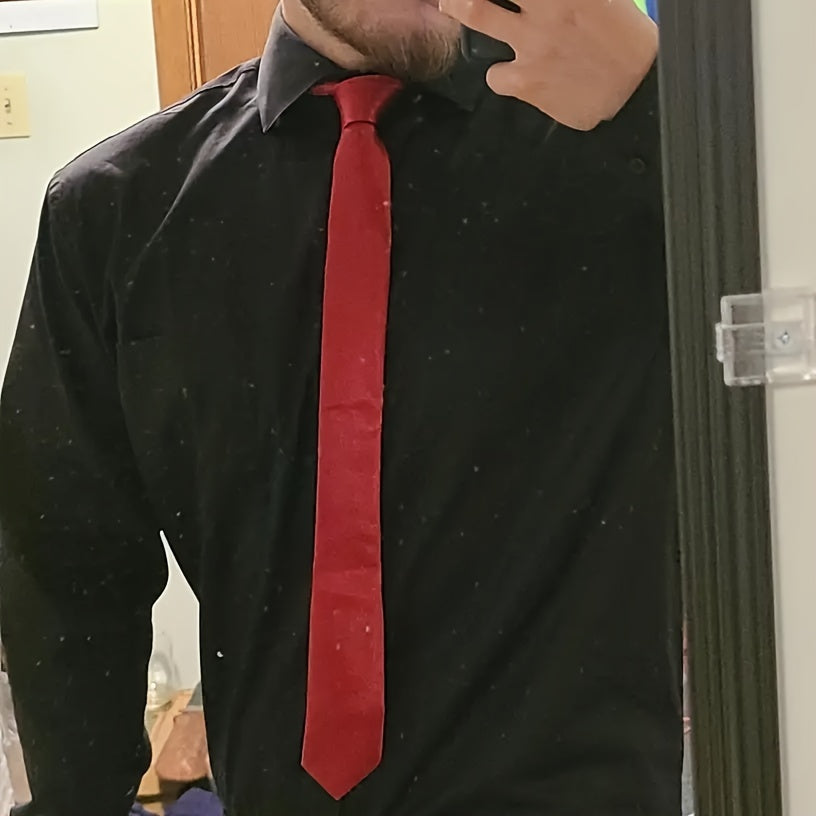 Men's Solid Tie for Wedding Party Business