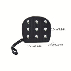 Small Flower Coin Purse Zipper Coin Purse For Girls