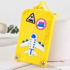 Stylish Print Silicone Tag Portable Reusable Luggage Tag Travel