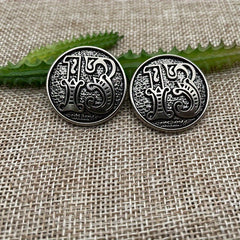 Set of 2 DIY Number 13 Pattern Golden Metal Buckles for Bags and Leather Goods