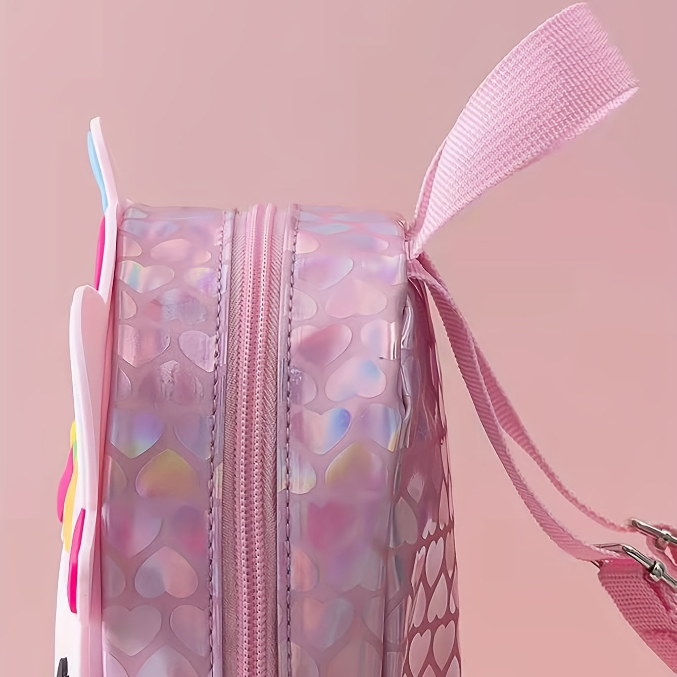 Sweet Unicorn Girls Backpack Silicone Soft Surface Bag Toy Bag