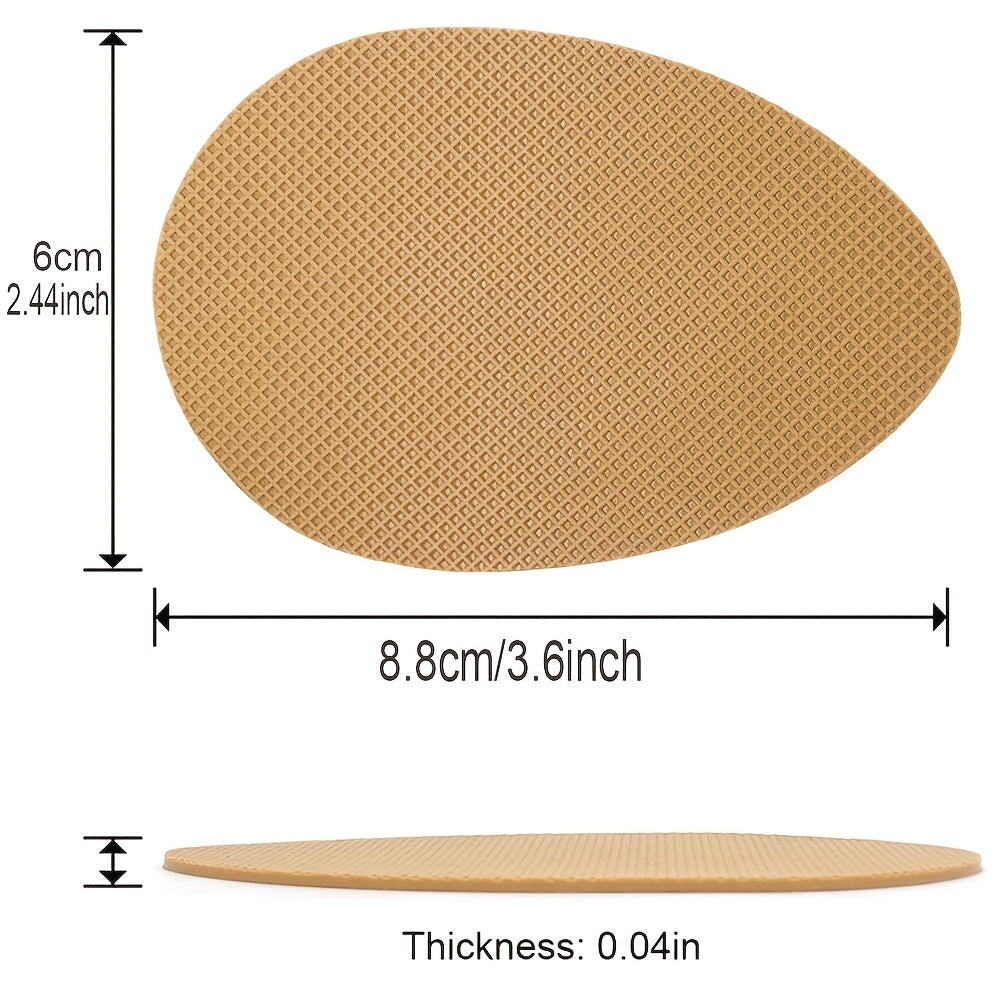 Non Slip Shoe Pads Adhesive Shoe Sole Protectors Yellow 4 Pairs