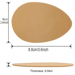 Non Slip Shoe Pads Adhesive Shoe Sole Protectors Yellow 4 Pairs