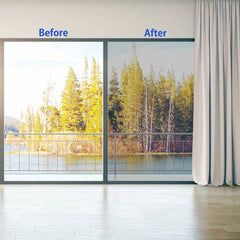 Privacy Window Film Silvery Mirror Glass Self Adhesive Matte Bathroom