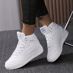 Women's High Top Skate Shoes Round Toe Platform Sneakers Outdoor Sport Shoes