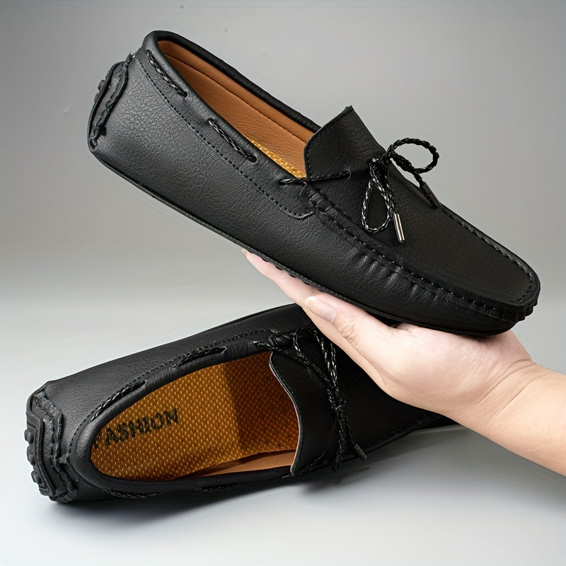 Men's Bowknot Moccasin Loafers Non-slip Driving Shoes
