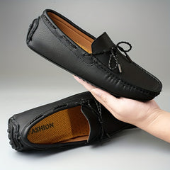 Men's Bowknot Moccasin Loafers Non-slip Driving Shoes