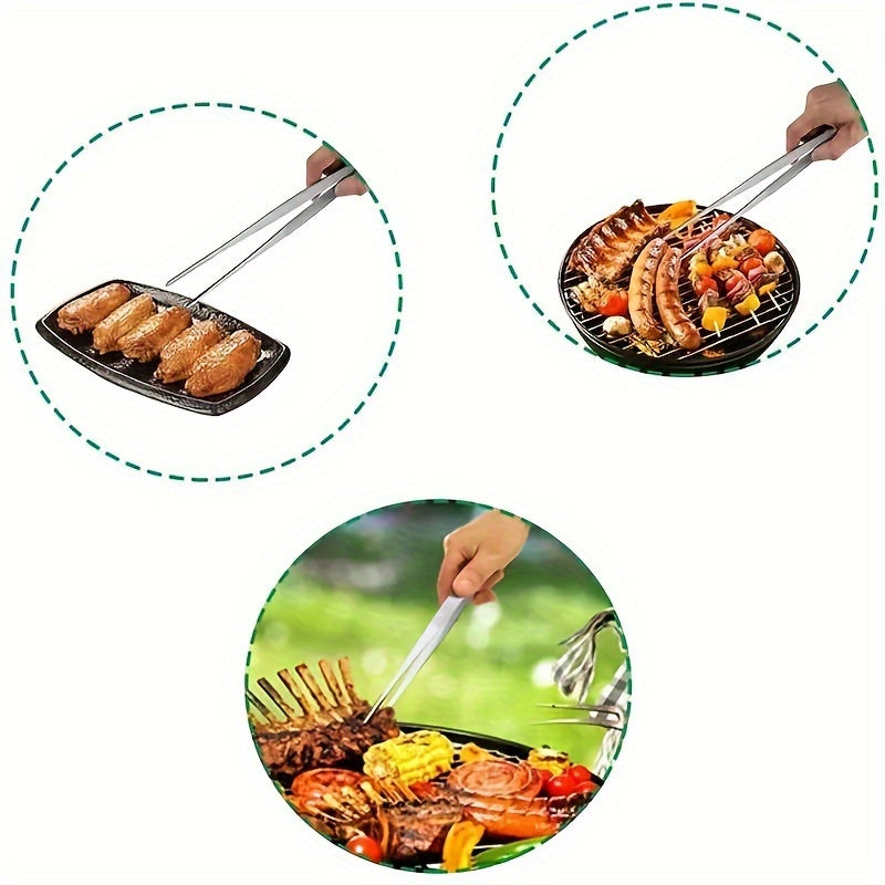 Stainless Steel Food Tongs Kitchen Gadgets Barbecue Accessory