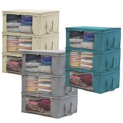 Large Capacity Clothes Storage Bag Foldable Zipper Organizer