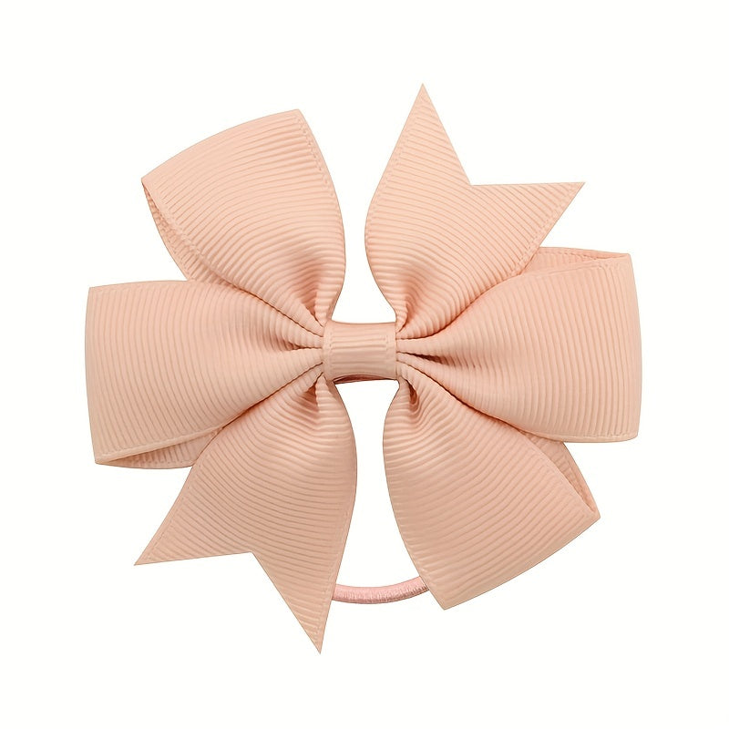 40pcs Random Candy Bowknot Hair Rope for Baby Girls