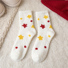 Soft Fluffy Slipper Socks Cozy Warm Winter Socks US5-7.5
