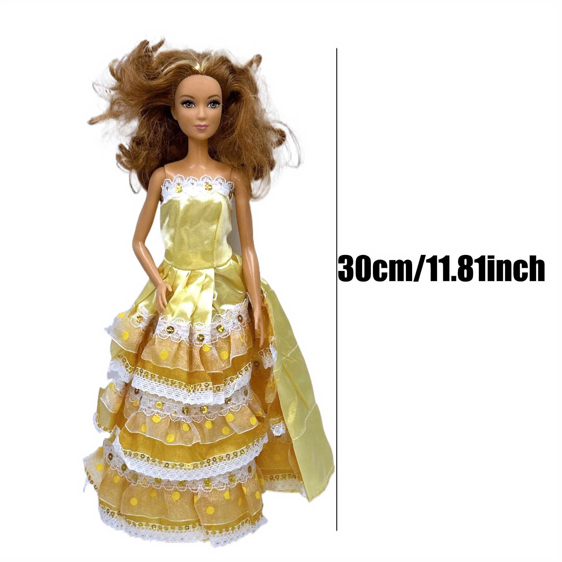 Princess Dress for 29.97 cm Doll - Doll Clothes Party Wedding Outfit