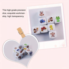 2pcs Board Game Dices Fun for Family Gatherings