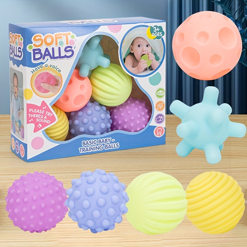 Baby Grasping Ball Toy for Tactile Perception & Massage Development