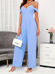 Backless Wide Leg Jumpsuit for Spring & Summer