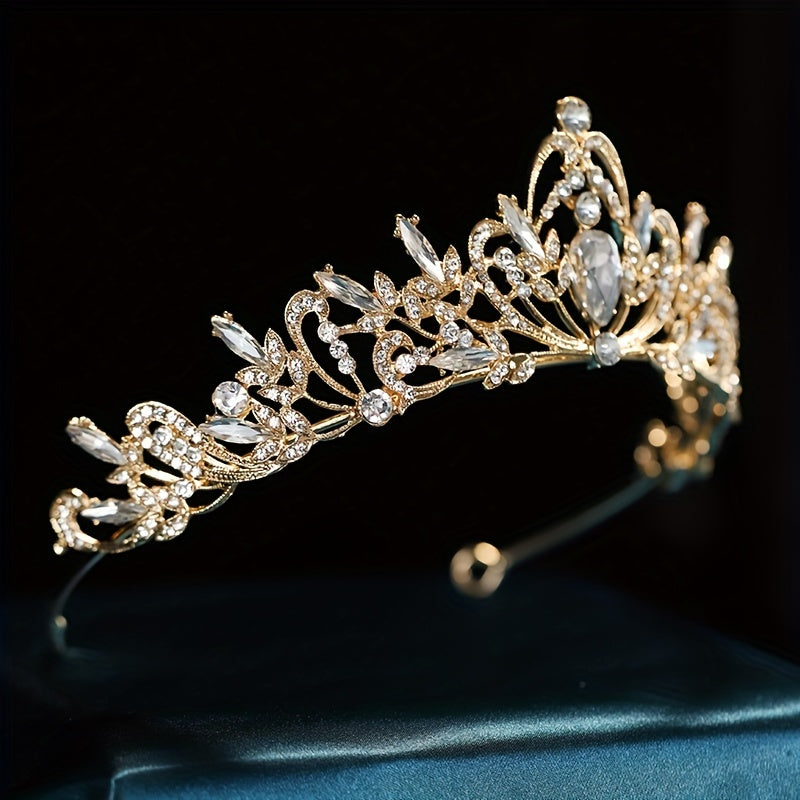 Crystal Rhinestone Crown Headband Wedding Bridal Hair Accessories