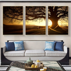 3pc Landscape Canvas Paintings for Home Decor 23.6x35.4 Inches