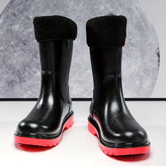 Women's Waterproof Chunky Rain Boots Outdoor Fishing Rain Boots