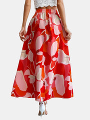 Floral Printed Casual Slim Skirt Women's Clothing