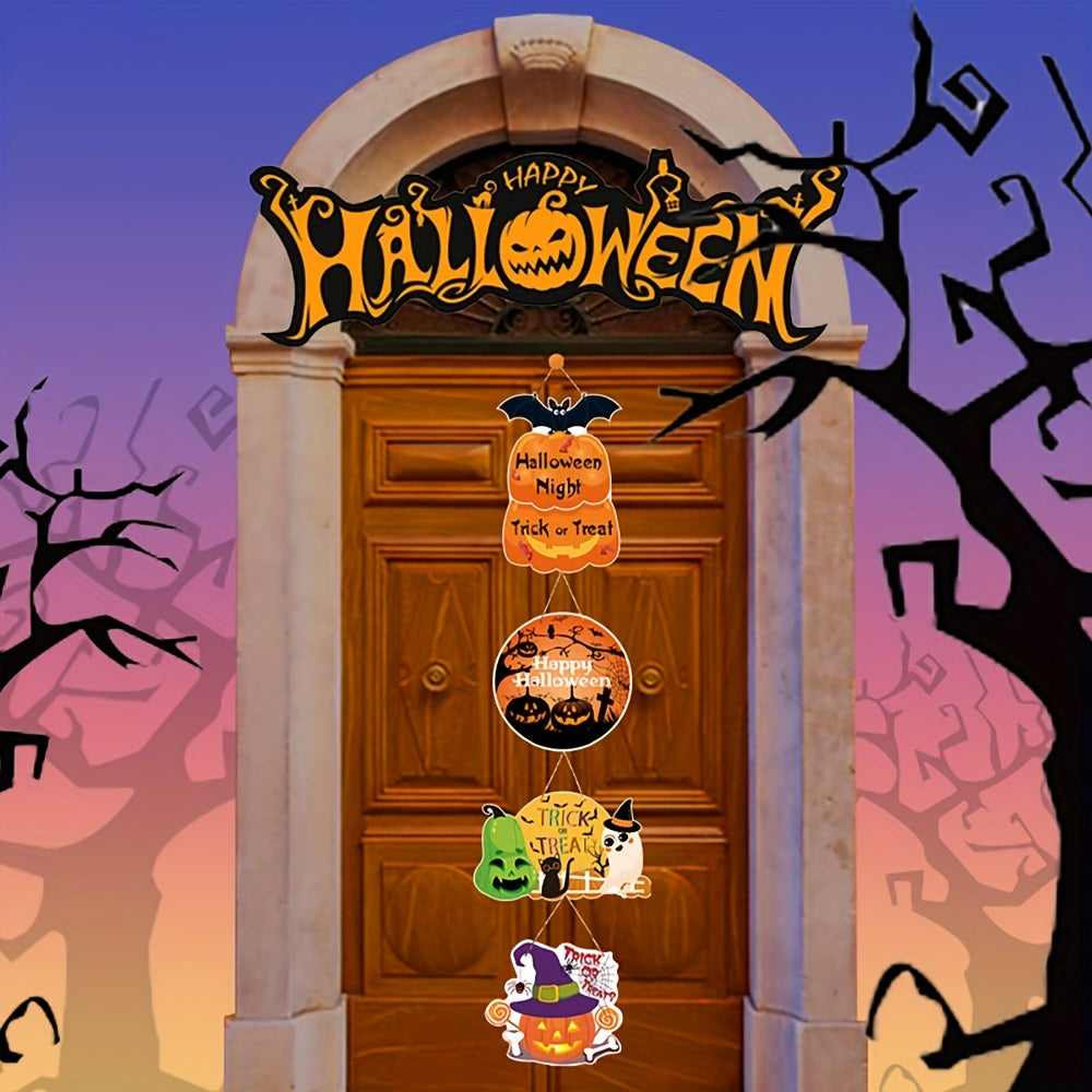 1Pc Halloween Doorway Hanging Sign Holiday Party Supplies Decoration