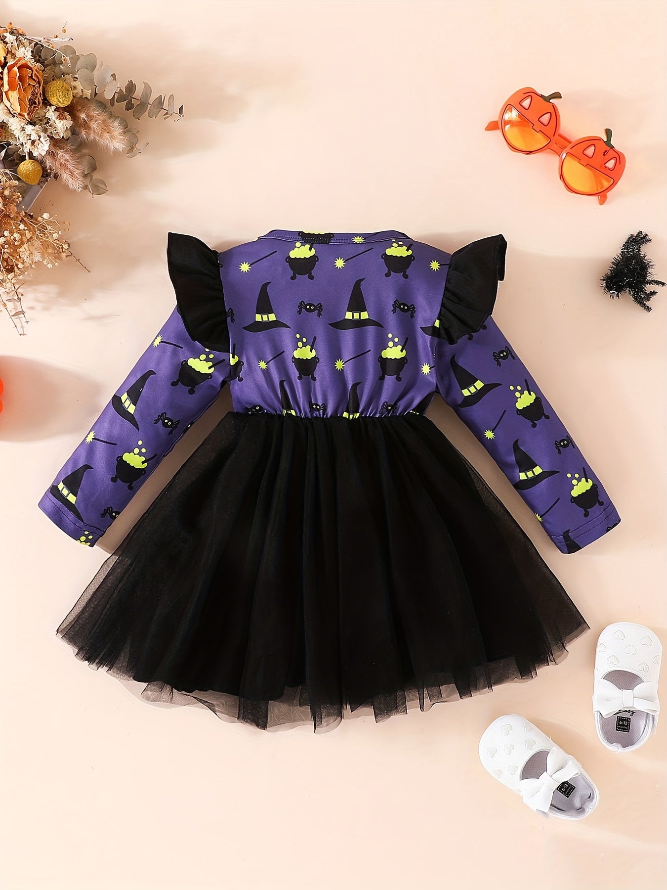 Halloween Baby's Cartoon Print Dress