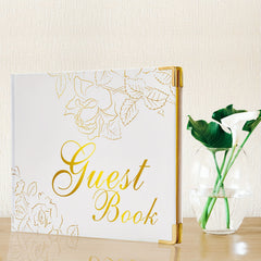 Wedding Guest Book 22x17 Hardcover 120 Page Golden Foil Gilded Edges