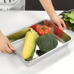 Stainless Steel Serving Tray for Parties and Desserts