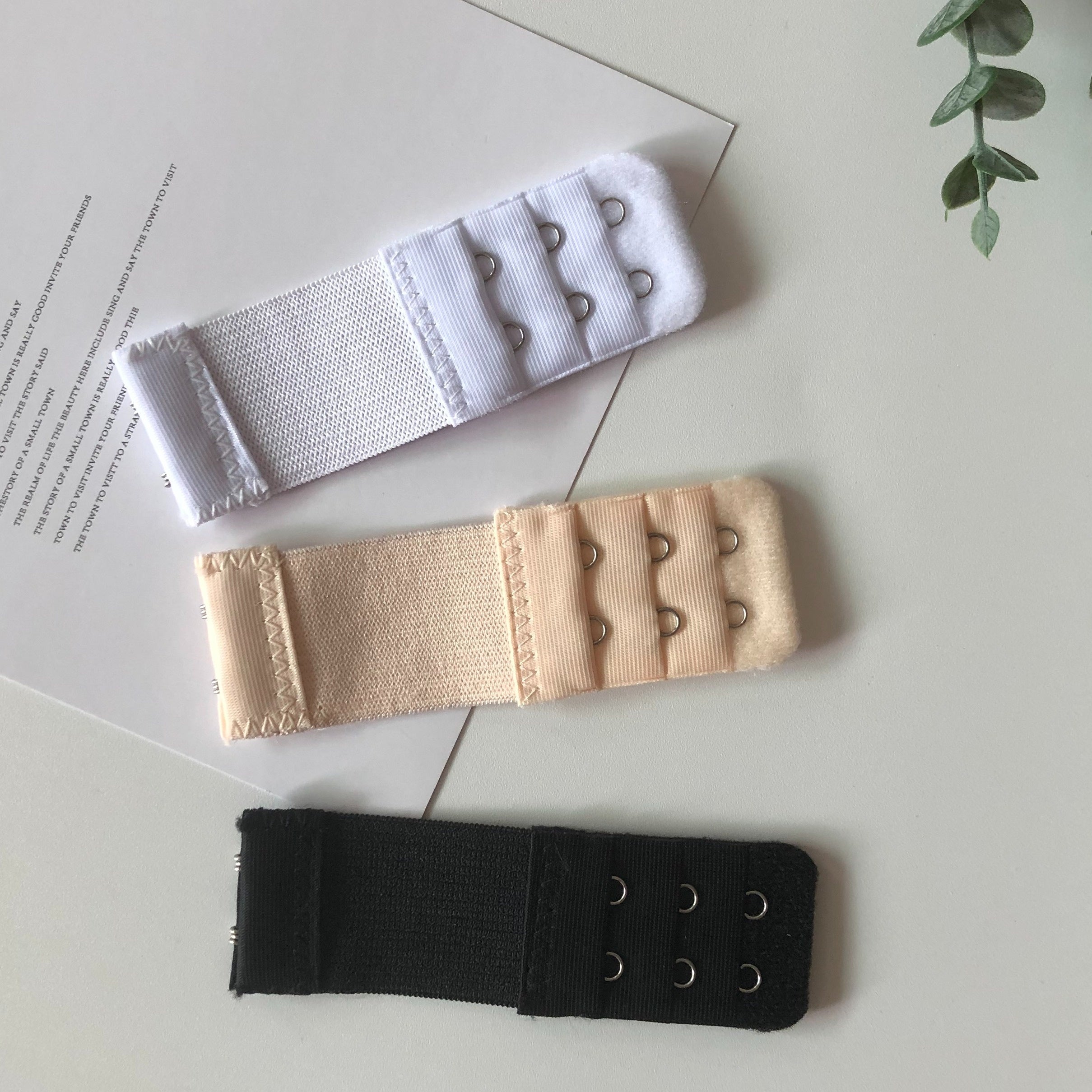 3pcs 2 Hooks Bra Strap Extenders Adjustable Bra Band Buckle