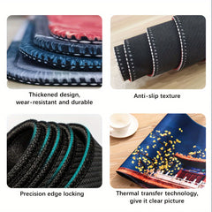 Colorful Water Pattern Mouse Pad Keyboard Mat Table Mat Gift Plus Size