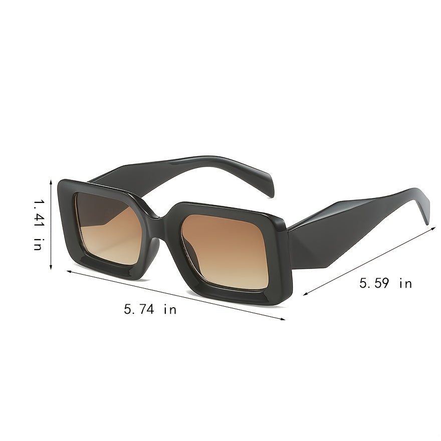 Oversized Square Sunglasses Thick Shades Womens Big Sun Glass UV400