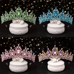 Baroque Rhinestone Crown Hairband Bridal Wedding Party Favor Decorations