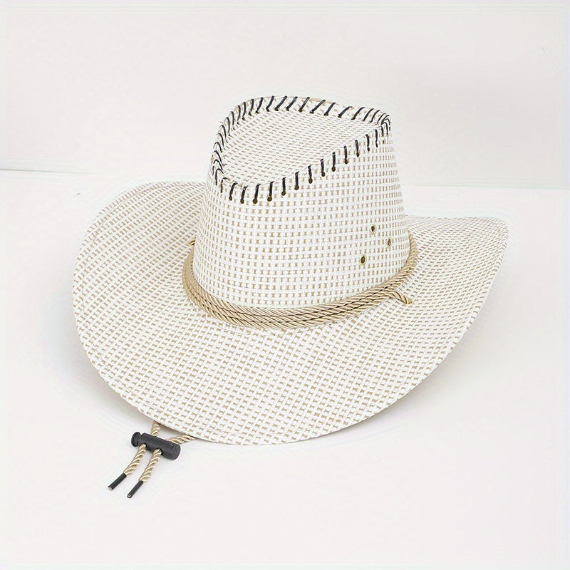 Western Cowboy Style Hat Sunshade Sunproof Knight Hat Topper