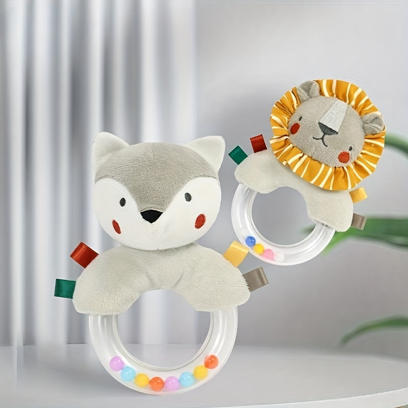 Baby Hand Rattle Grasping Training Plush Toy