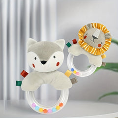 Baby Hand Rattle Grasping Training Plush Toy