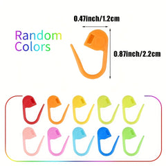 200 Colorful Knitting Markers 1pc Knitting Gauge DIY Craft Safety Pins