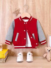 Baby Stand Collar Baseball Jacket Sweatshirt Coat