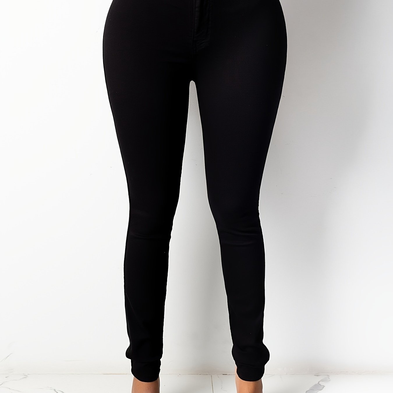 High Waisted Skinny Jeans Slim Fit Denim Pants