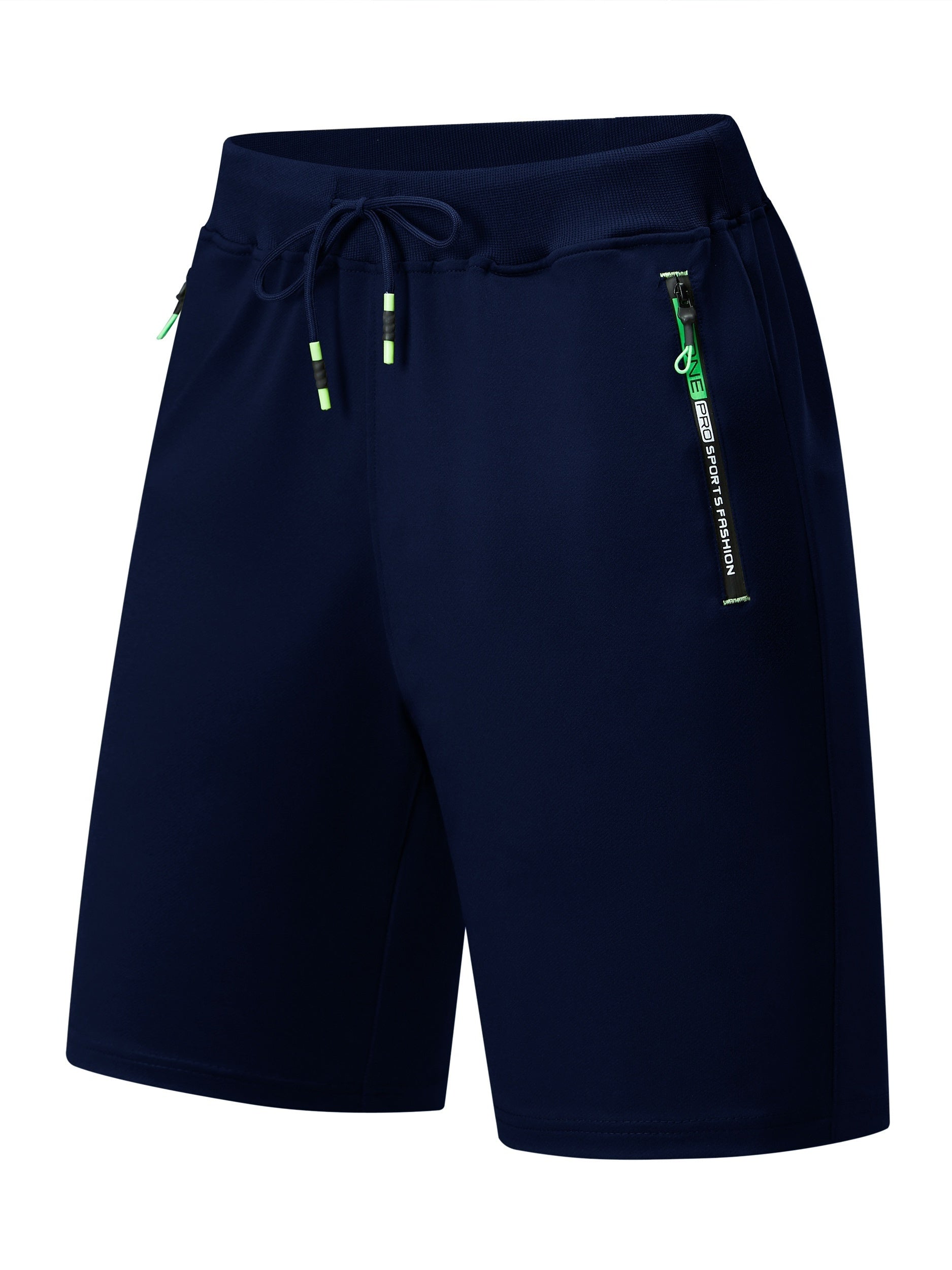 Men's Loose Sports Shorts with Zipper Pocket