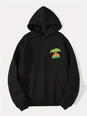 Coconut Tree Print Hoodie Men's Graphic Pullover Hooded Sweatshirt
