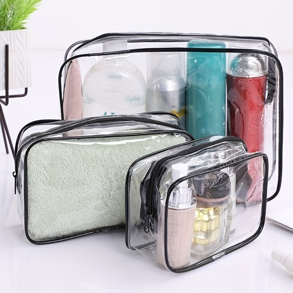 Outdoor Travel PVC Cosmetic Bag Transparent Makeup Organizer
