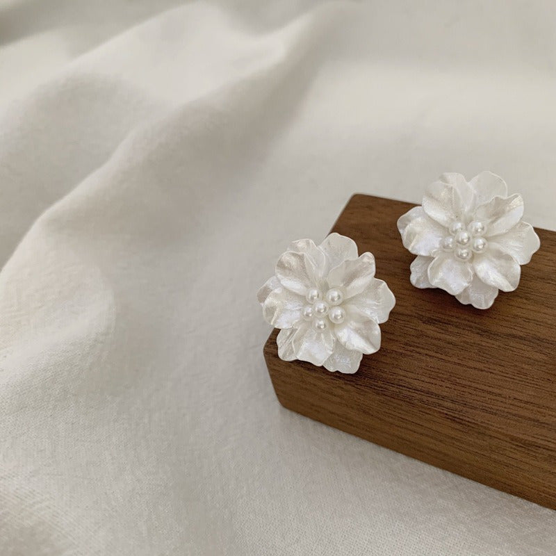 Floral Bridal Headpiece Set with Veil Mini Hat Style