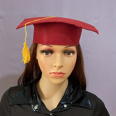 University Graduation Ceremony Hat Felt Bachelor Hat Tassel