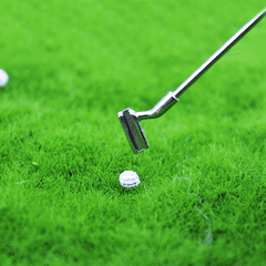 1:12 Scale Golf Club Set Metal Mini Golf Ball Rods Dollhouse Prop Accessories
