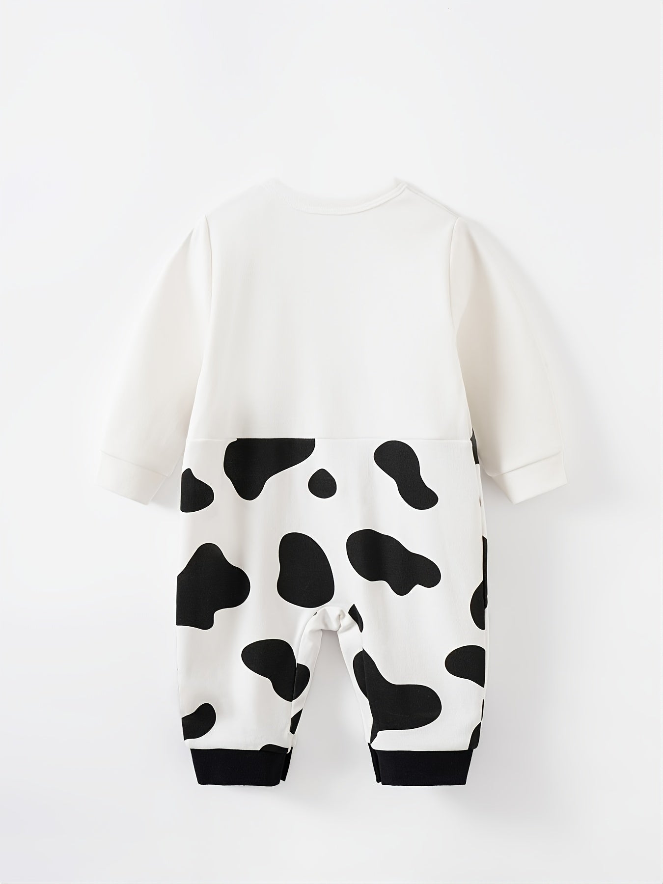 Toddler Cow Print Long Sleeve Jumpsuit for Winter