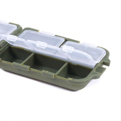 Mini Waterproof Tackle Box 10 Compartments Hooks Lures Baits Organizer