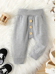 Infant Boys Spring & Autumn Elastic Waist Casual Pants